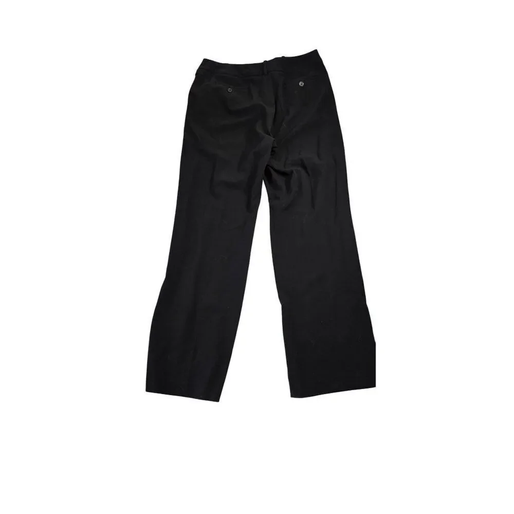 Larry Levine Stretch Size 12 Black Trousers - Picture 2 of 7